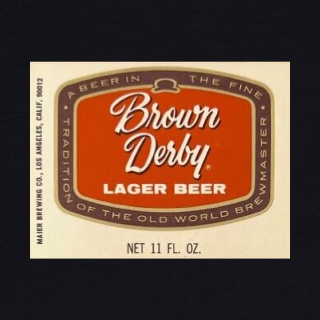 vintage  Brown Derny Beer label - discontinued by Walters Mom